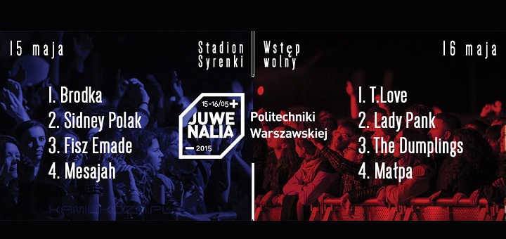 Juwenalia Politechniki Warszawskiej 15 - 16 maja