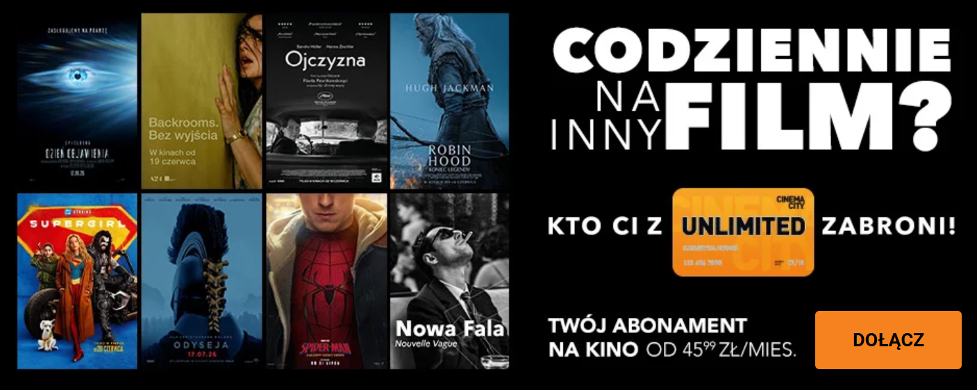 Filmy bez limitu z kartą Unlimited w Cinema City