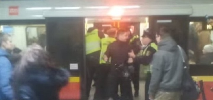 Wardęga zatrzymany w metrze
