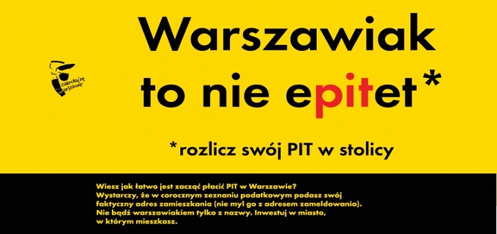 Warszawiak to nie ePITet - rozlicz swój PIT w stolicy