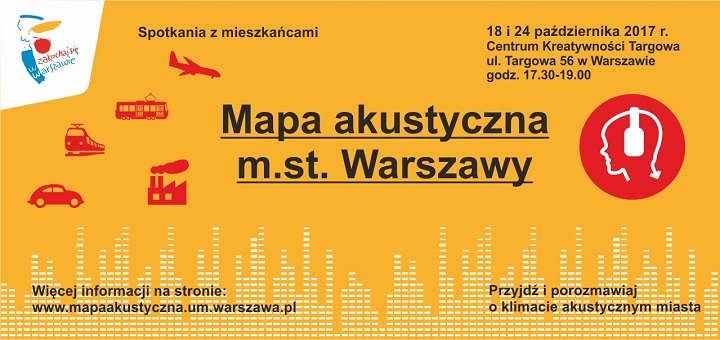 Mapa hałasu w Warszawie