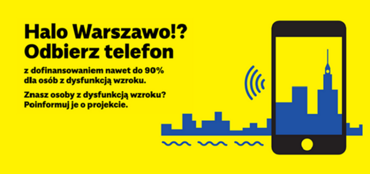 Virtualna Warszawa - ruszyły szkolenia i dofinansowania dla osób z dysfunkcją wzroku