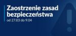 Surowsze obostrzenia od 27 marca
