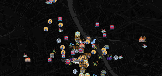 Ktoś stworzył mapę Warszawy na podstawie twórczości Taco Hemingwaya