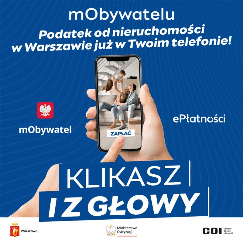 ePłatności – opłacaj podatki przez mObywatel