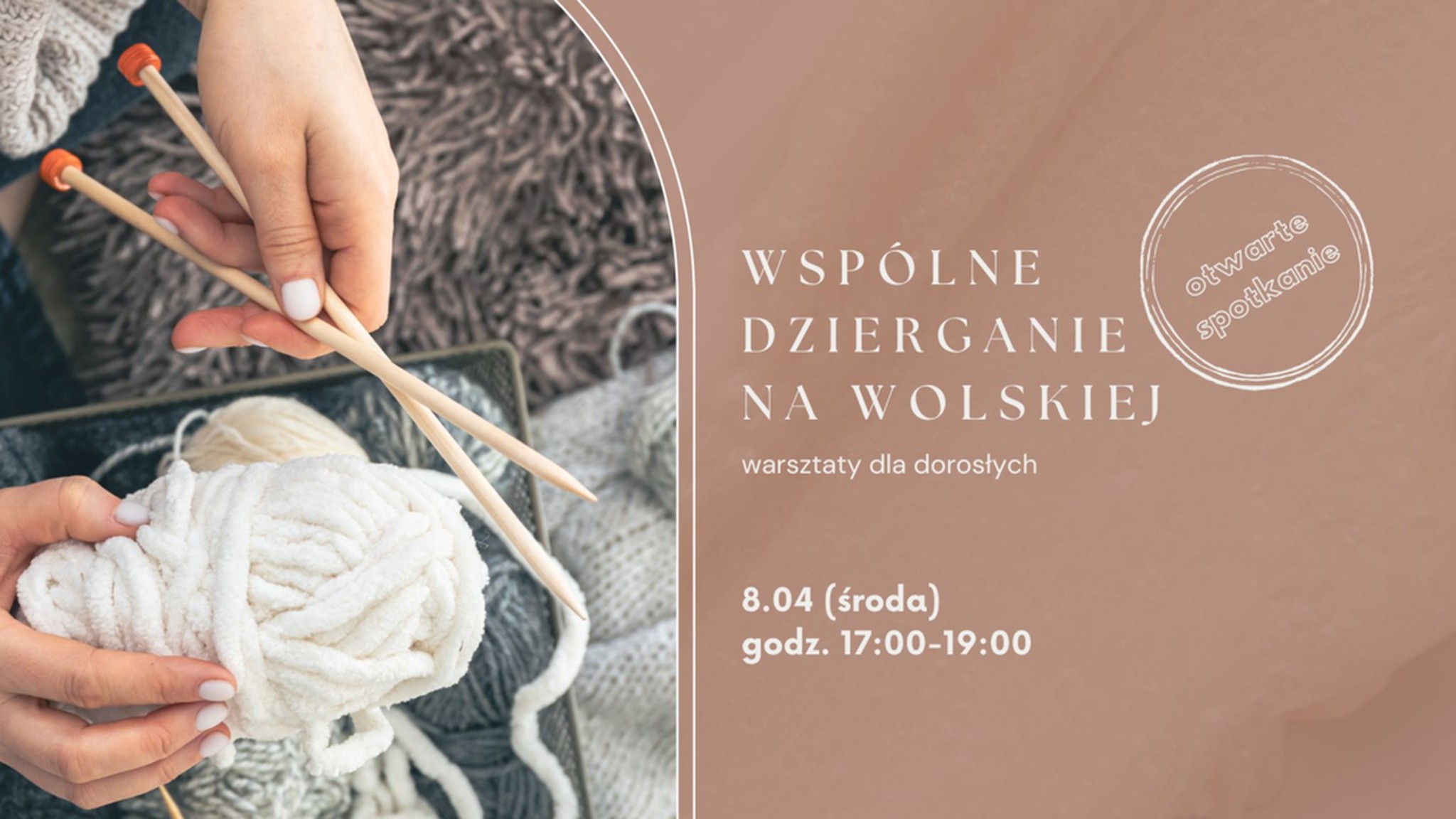 Wspólne dzierganie na Wolskiej