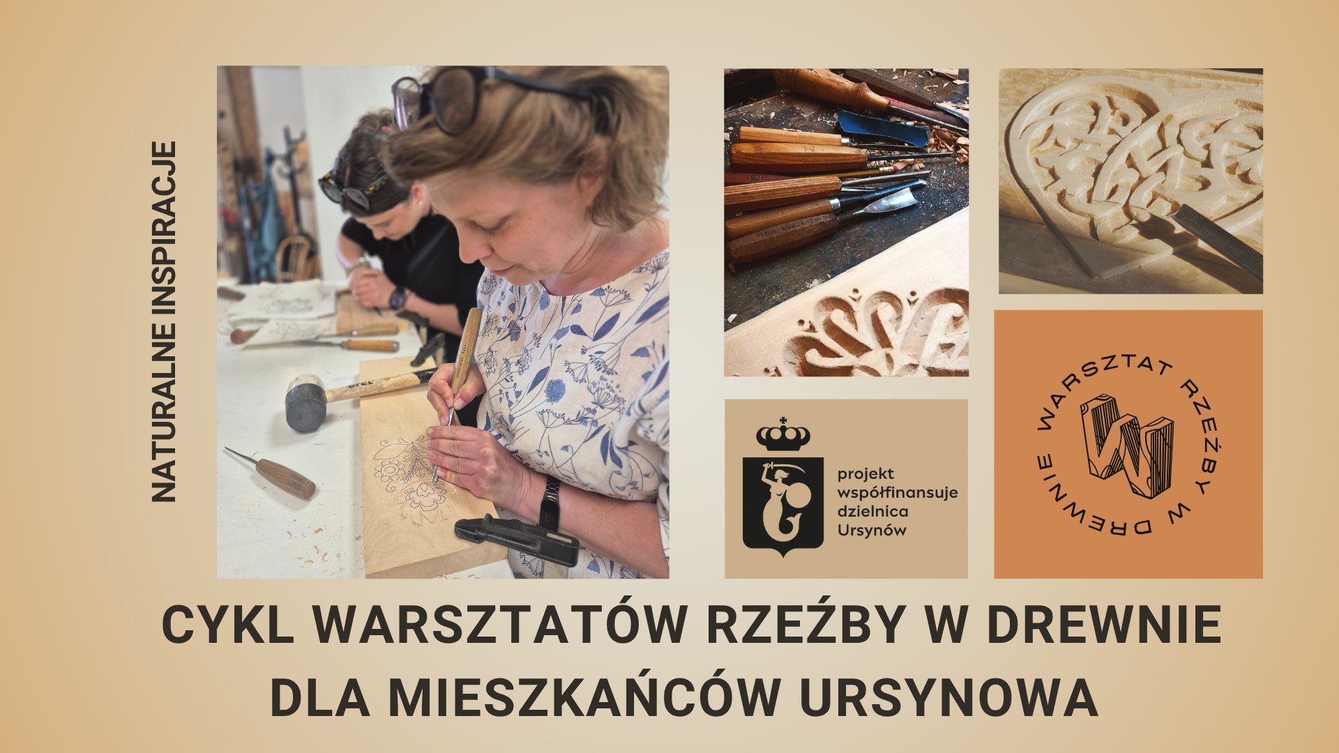 Cykl warsztatów rzeźby w drewnie – Naturalne Inspiracje