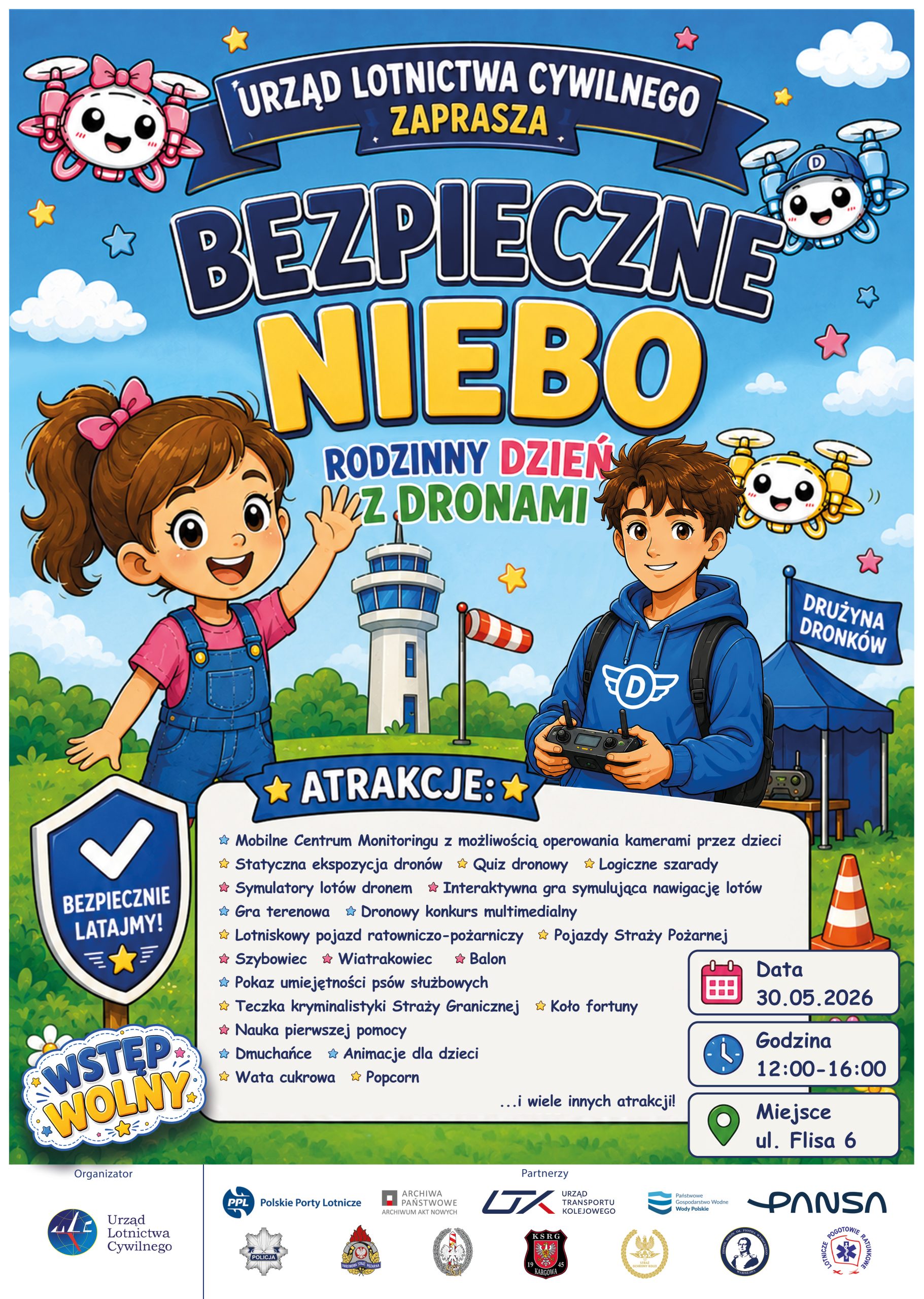 „Bezpieczne Niebo – Rodzinny Dzień z Dronami” – rodzinny piknik edukacyjny