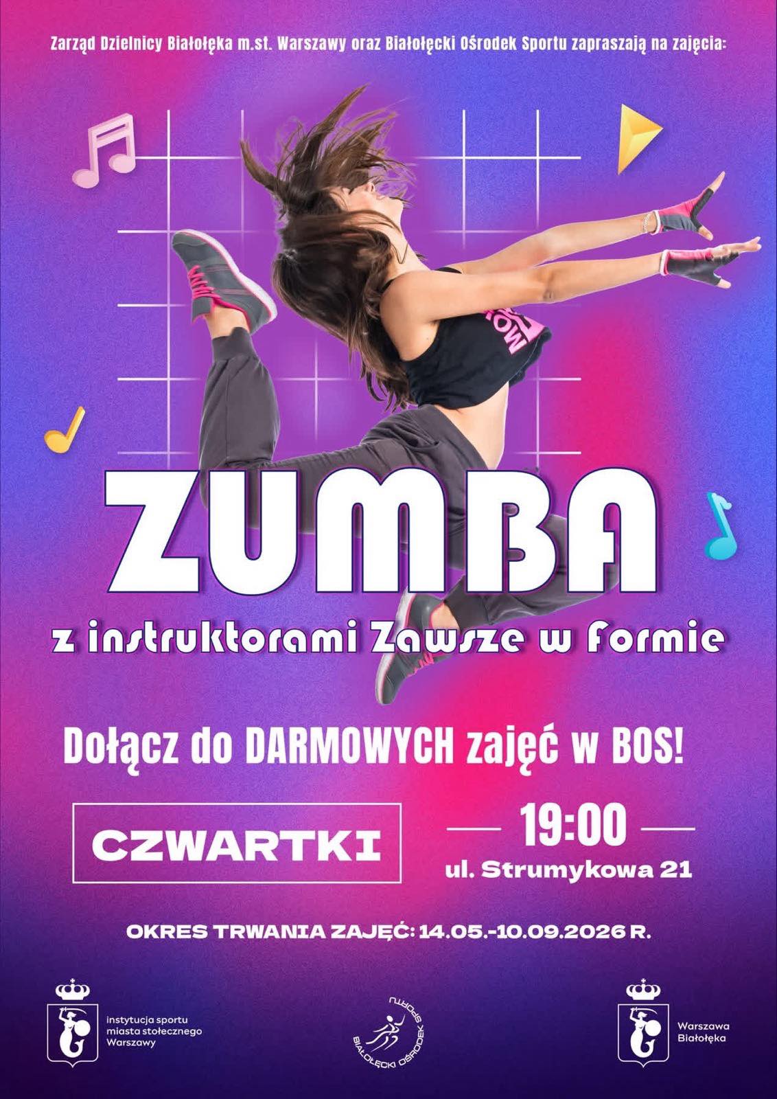 Plenerowe zajęcia Zumba Fitness na Białołęce