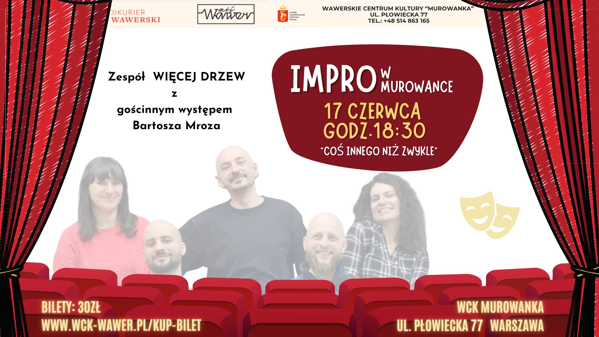 “Coś innego niż zwykle” – Impro grupy WIĘCEJ DRZEW | 17 czerw…