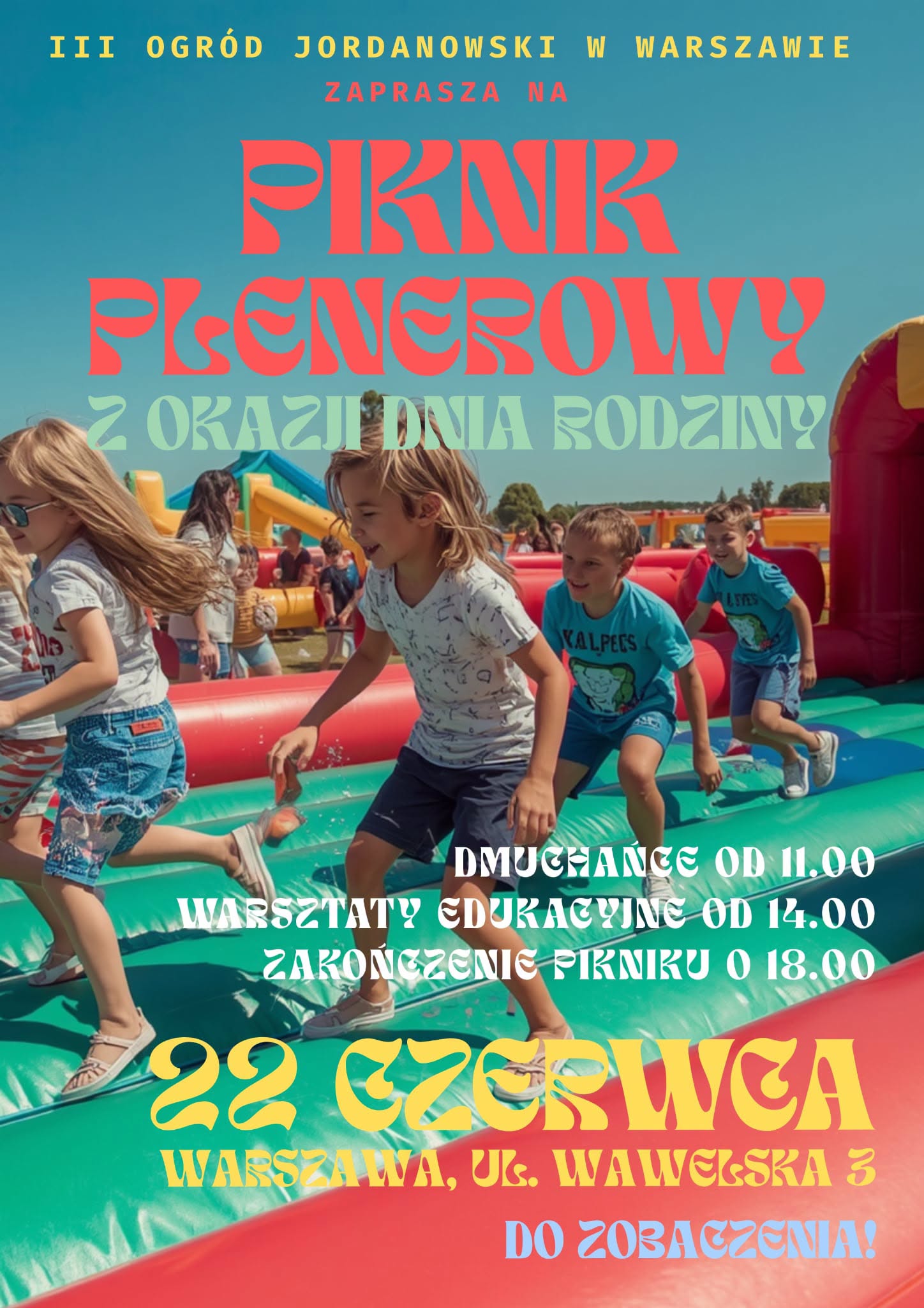 Dzień Rodziny w III Ogrodzie Jordanowskim | 22 czerwca 2026 | Ochot…