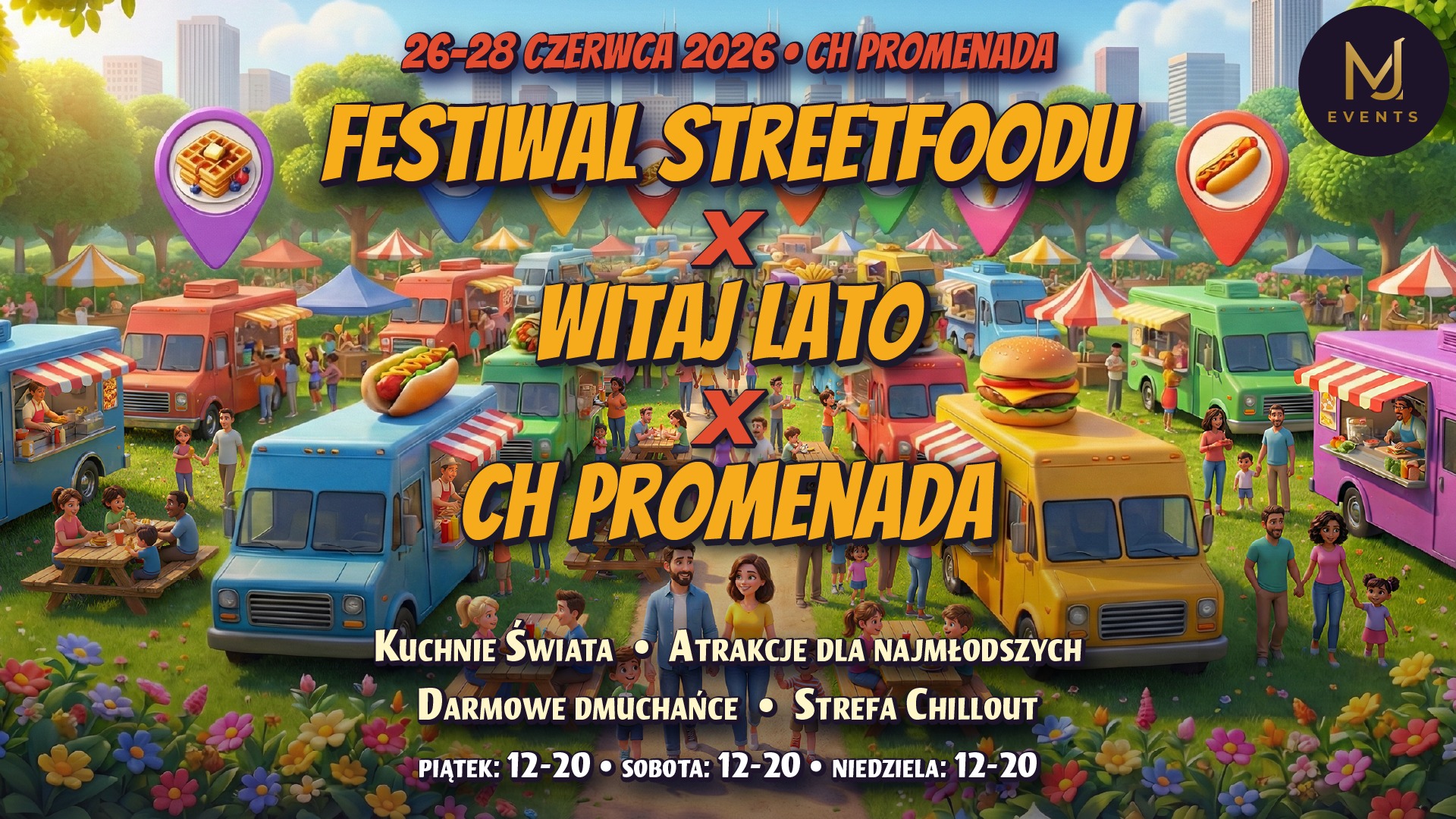 Festiwal Streetfoodu x Witaj Lato x CH Promenada | 26 czerwca 2026…