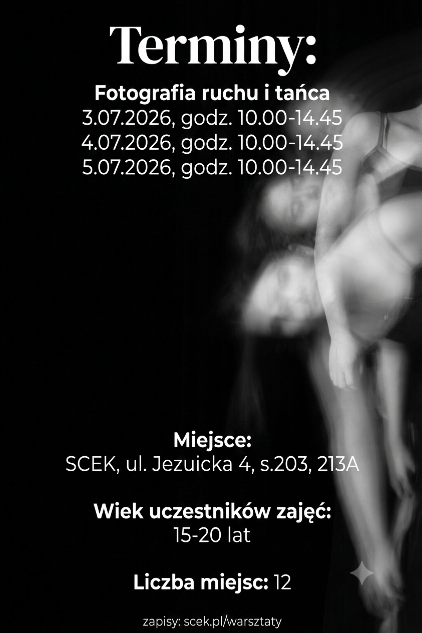 FOTOGRAFIA RUCHU I TAŃCA | 3 lipca 2026 | Śródmieście | Warszawa