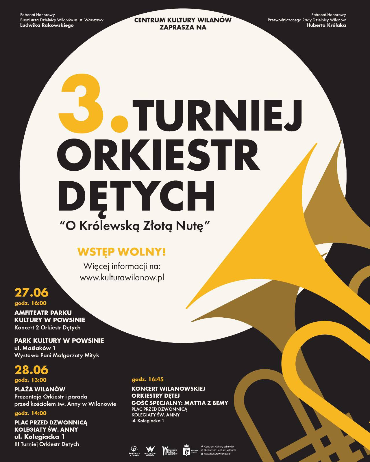 III Turniej Orkiestr Dętych o „Królewską Złotą Nutę” | 27 czerwca 2…