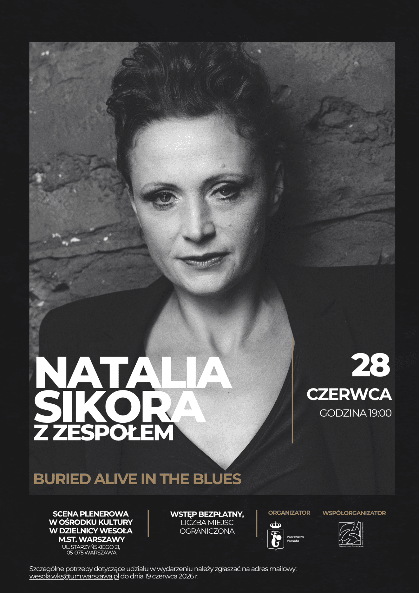 Muzyczne otwarcie wakacji w Wesołej! Koncert Natalii Sikory | 28 cz…