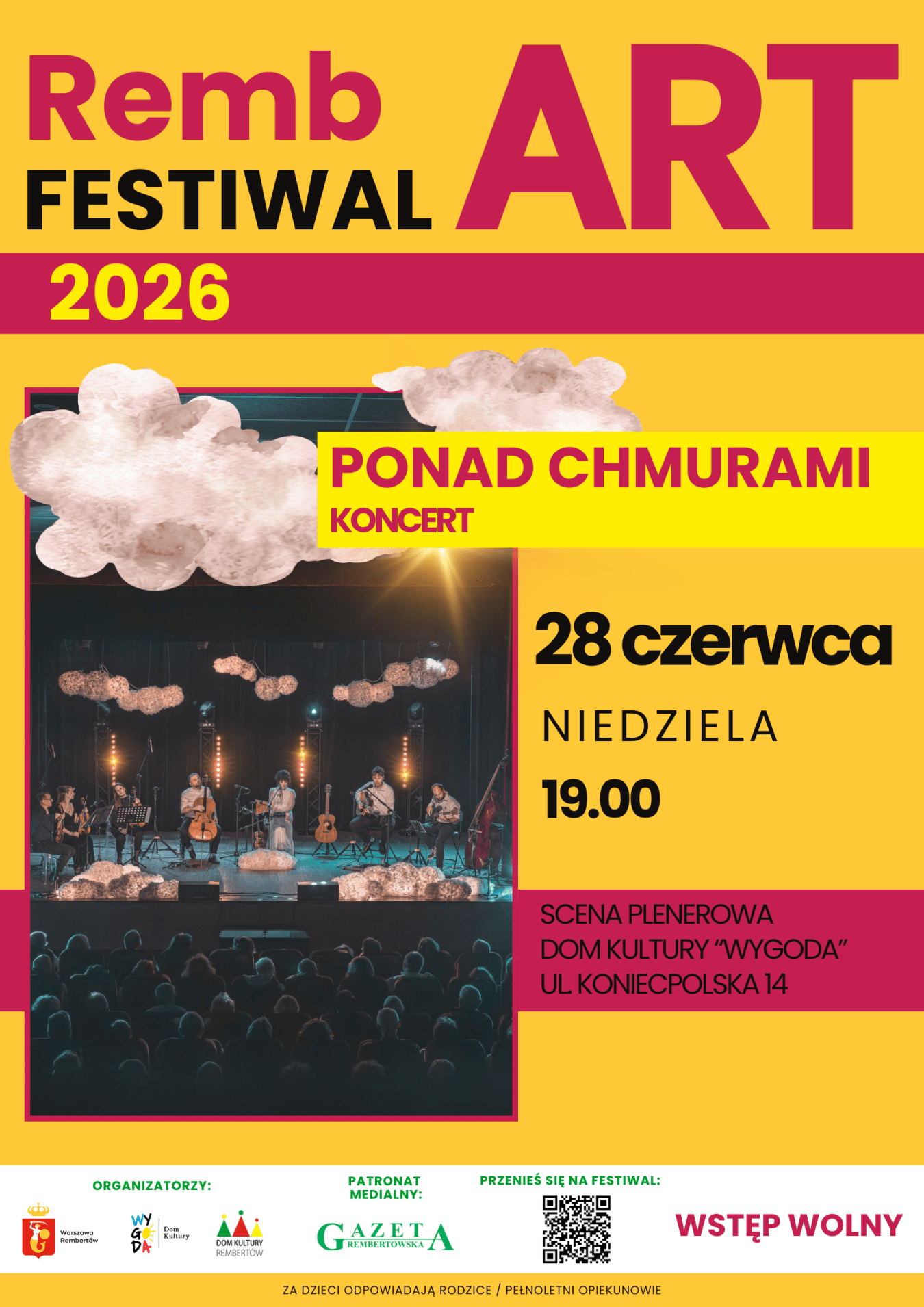 RembART Festiwal 2026. Koncert Zespołu Ponad Chmurami | 28 czerwca…