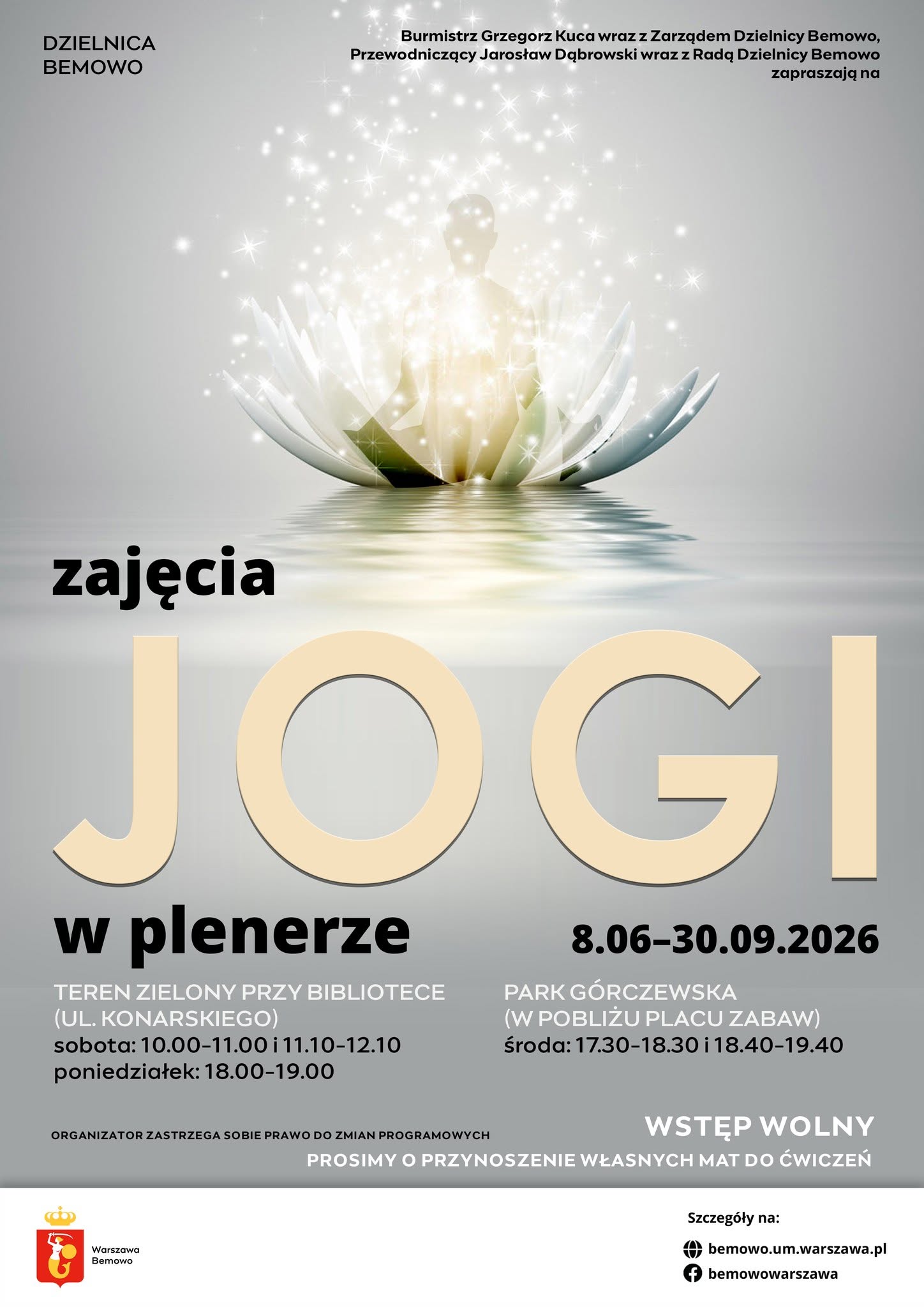 Sobotnie zajęcia jogi w plenerze na Osiedlu „Przyjaźń”…