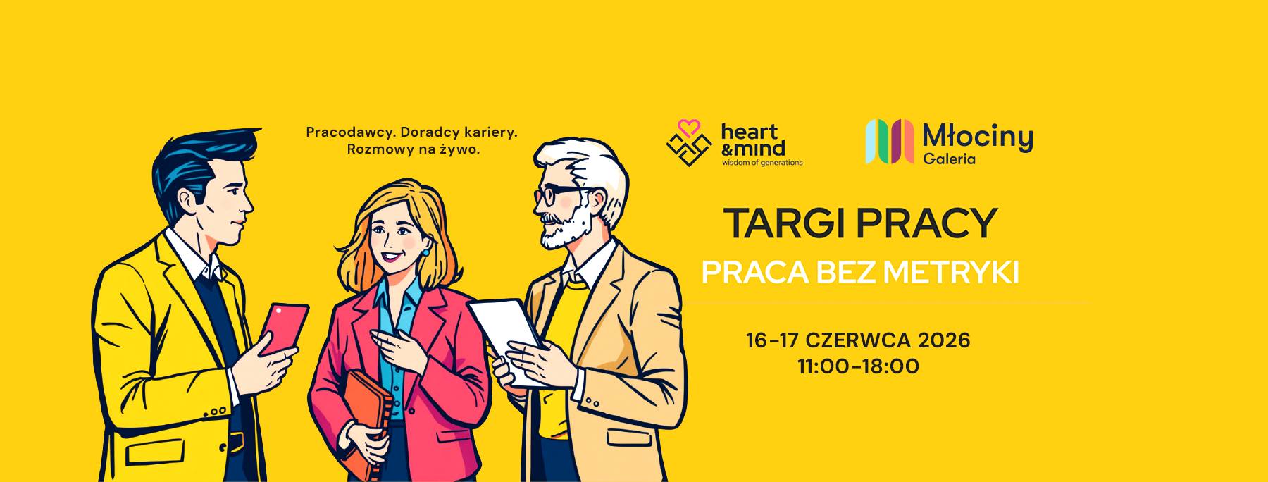 Targi Pracy „Praca bez metryki” w Galerii Młociny | 16 czerwca 2026…