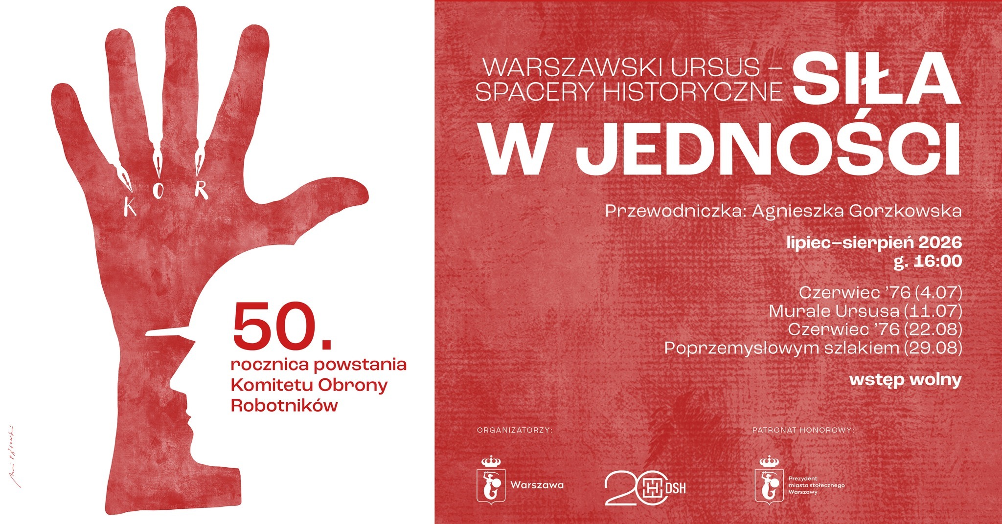 URSUS. SPACERY HISTORYCZNE | 50.ROCZNICA POWSTANIA KOR | 4 lipca 20…