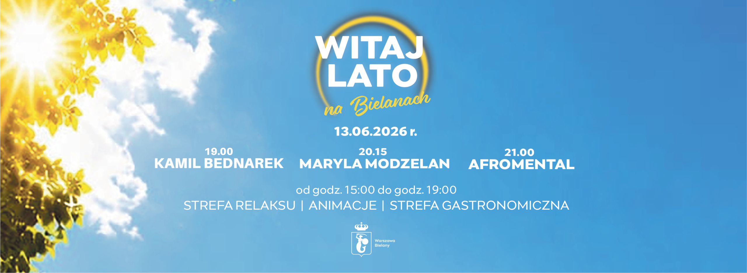 Witaj Lato na Bielanach 2026 | 13 czerwca 2026 | Bielany | Warszawa