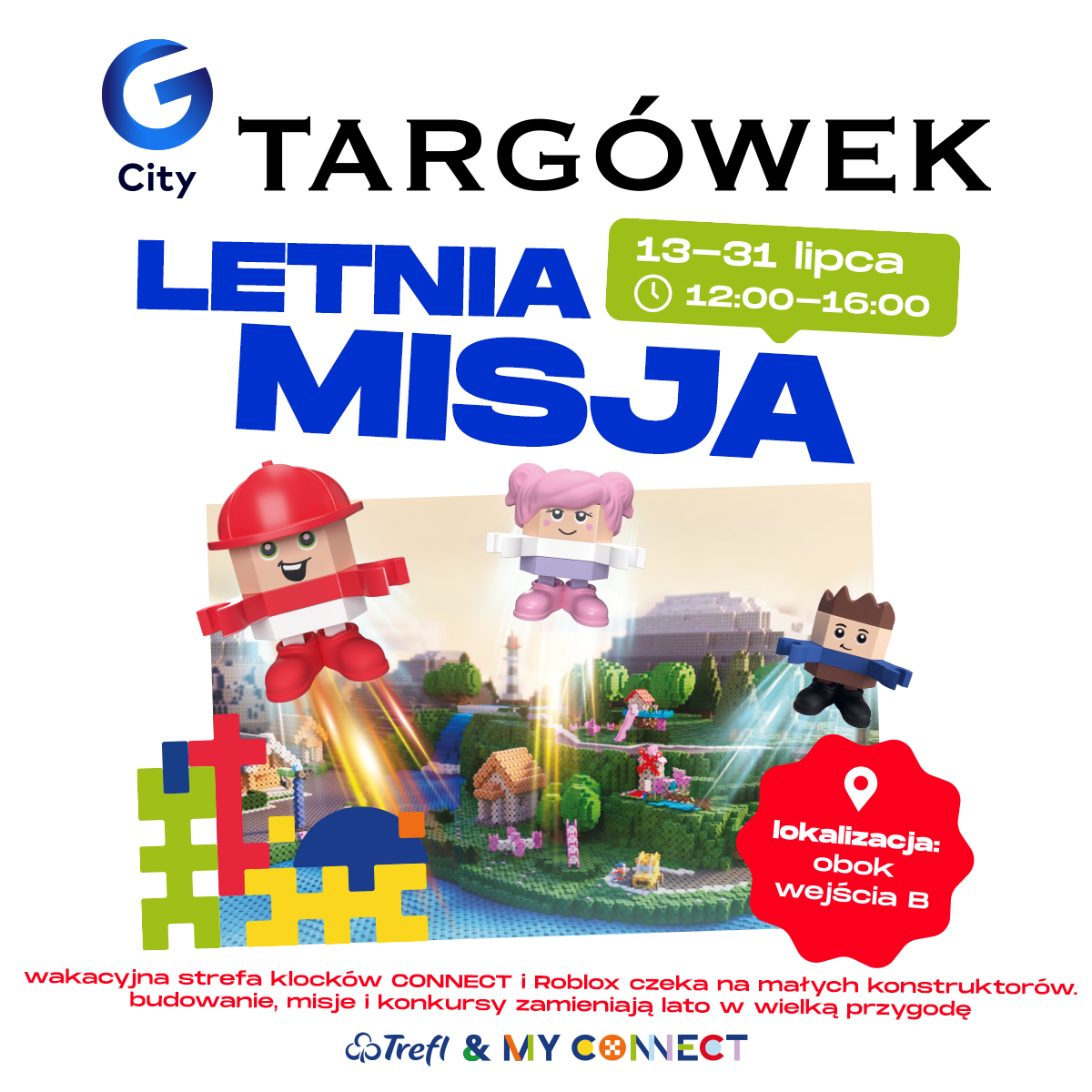 Festiwal Klocków CONNECT w G City Targówek | 13 lipca 2026 | Targów…
