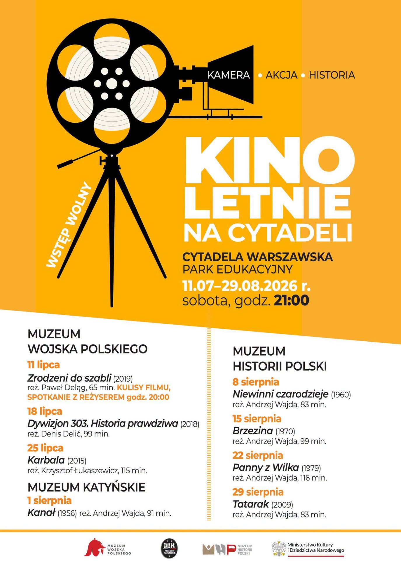 Kino Letnie na Cytadeli Warszawskiej | Informacja prasowa | 11 lipc…