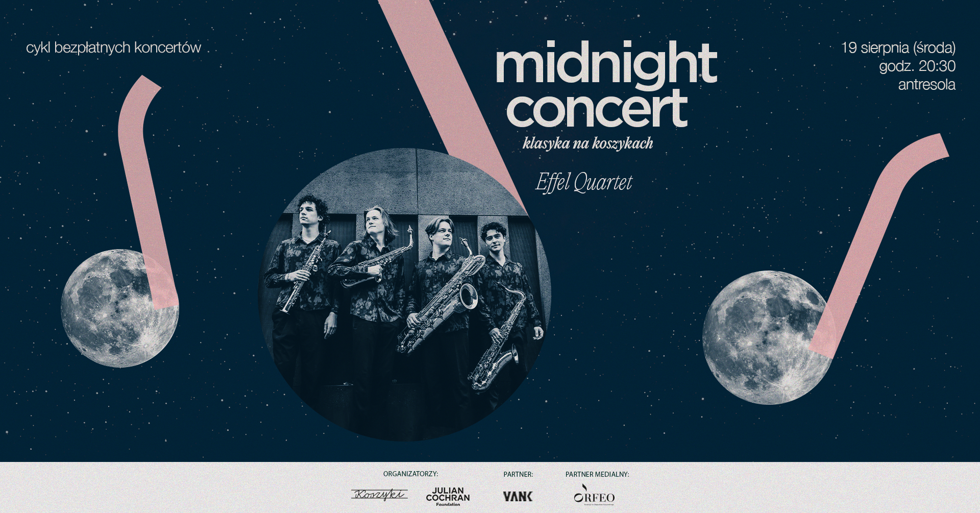 Midnight Concerts- Klasyka na Koszykach | 19 sierpnia 2026 | Śródmi…