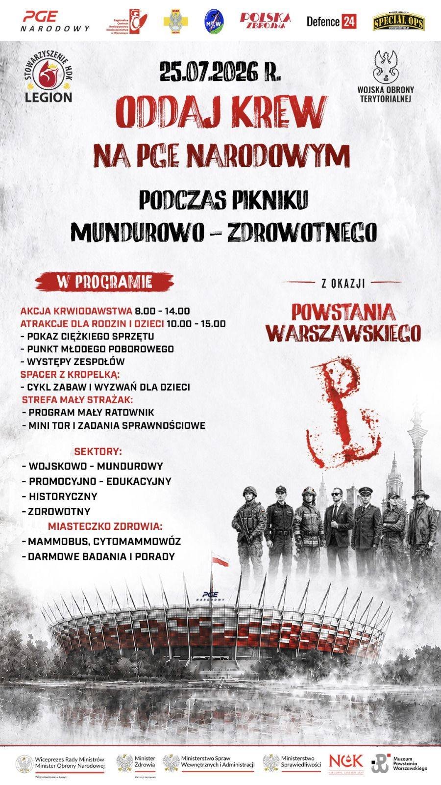 Piknik Mundurowo – Zdrowotny na PGA Narodowym | 25 lipca 2026…