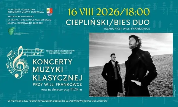 CIEPLIŃSKI/BIES DUO / KONCERT | 16 sierpnia 2026 | ZA MIASTEM | War…