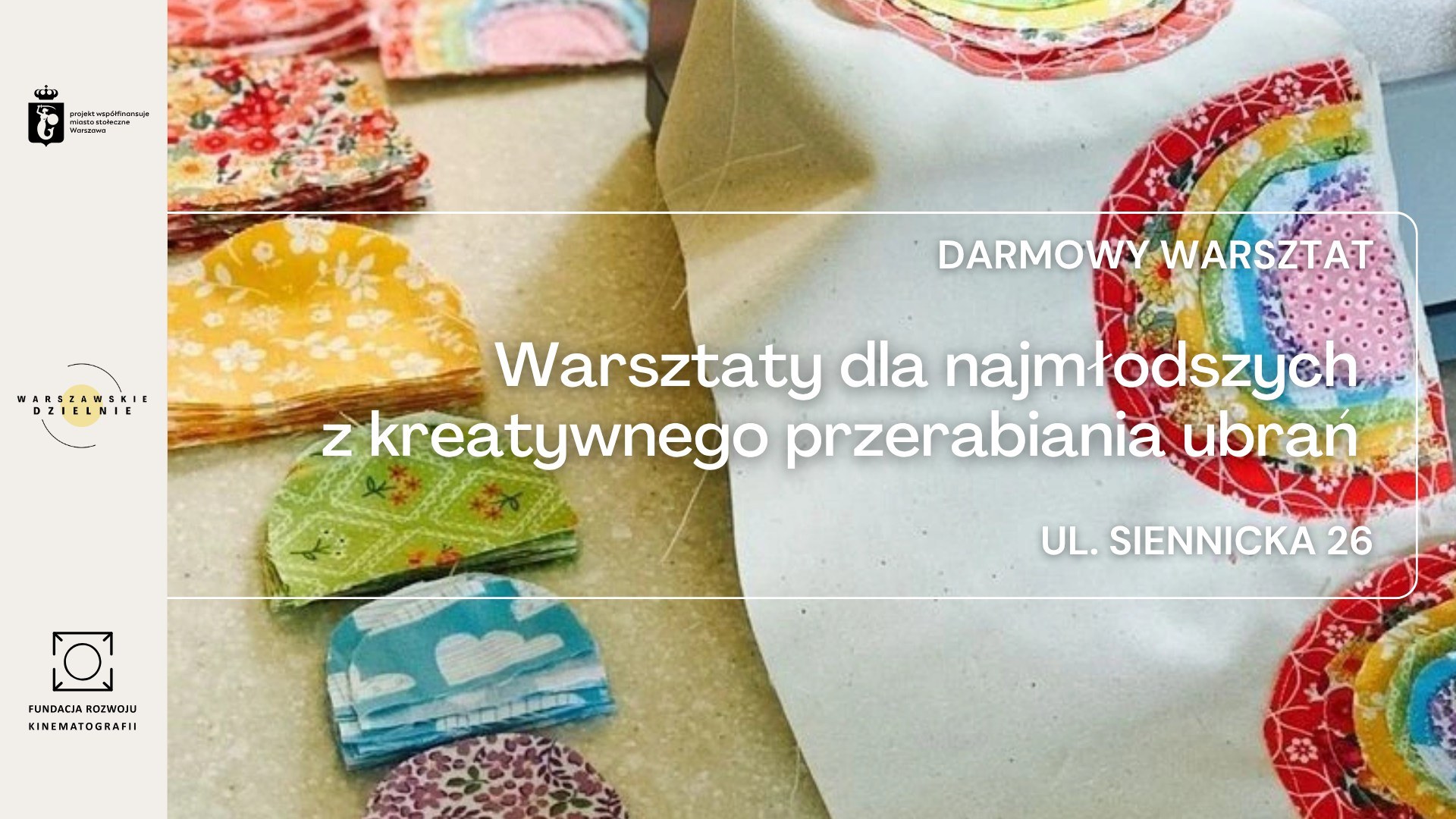 Eko warsztaty dla najmłodszych z kreatywnego przerabiania ubrań [godz. 10:00, 12:00, 14:00]