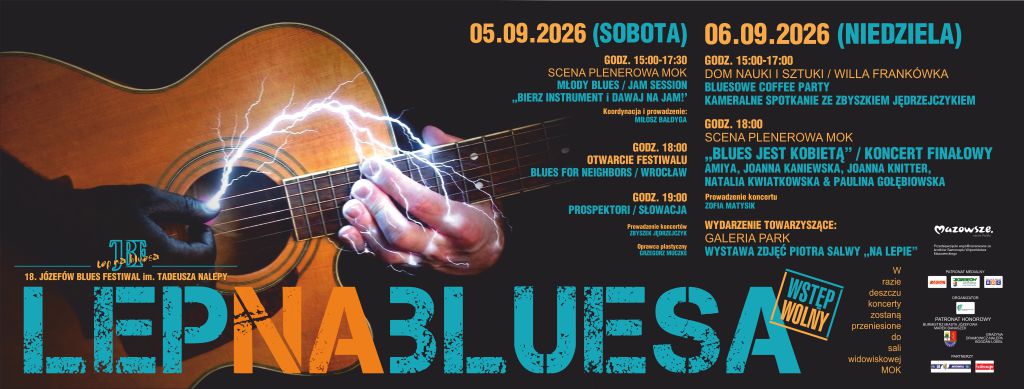 FESTIWAL BLUESOWY IM. TADEUSZA NALEPY „LEP NA BLUESA” – XVIII EDYCJA