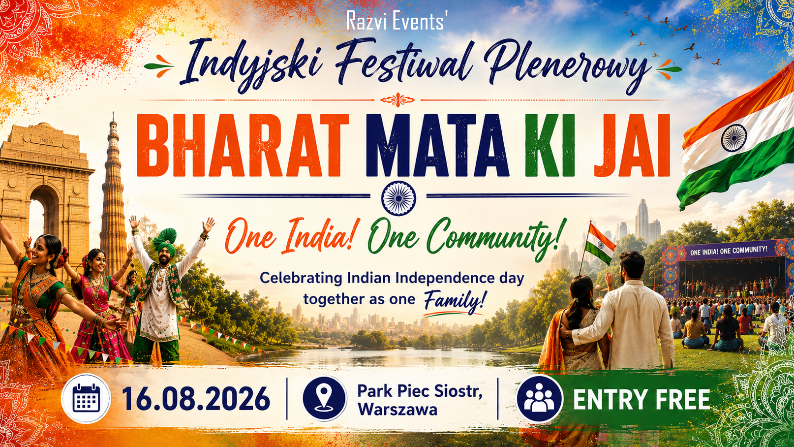 Indyjski Festiwal Plenerowy – BHARAT MATA KI JAI 2026 | 16 si…