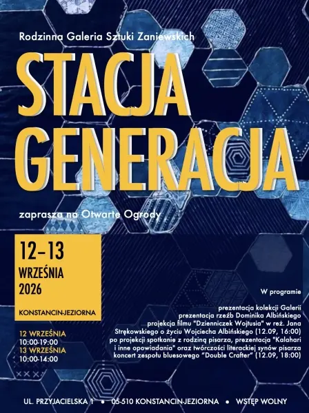 Otwarte Ogrody w Stacji Generacji – Rodzinnej Galerii Sztuki Zaniewskich