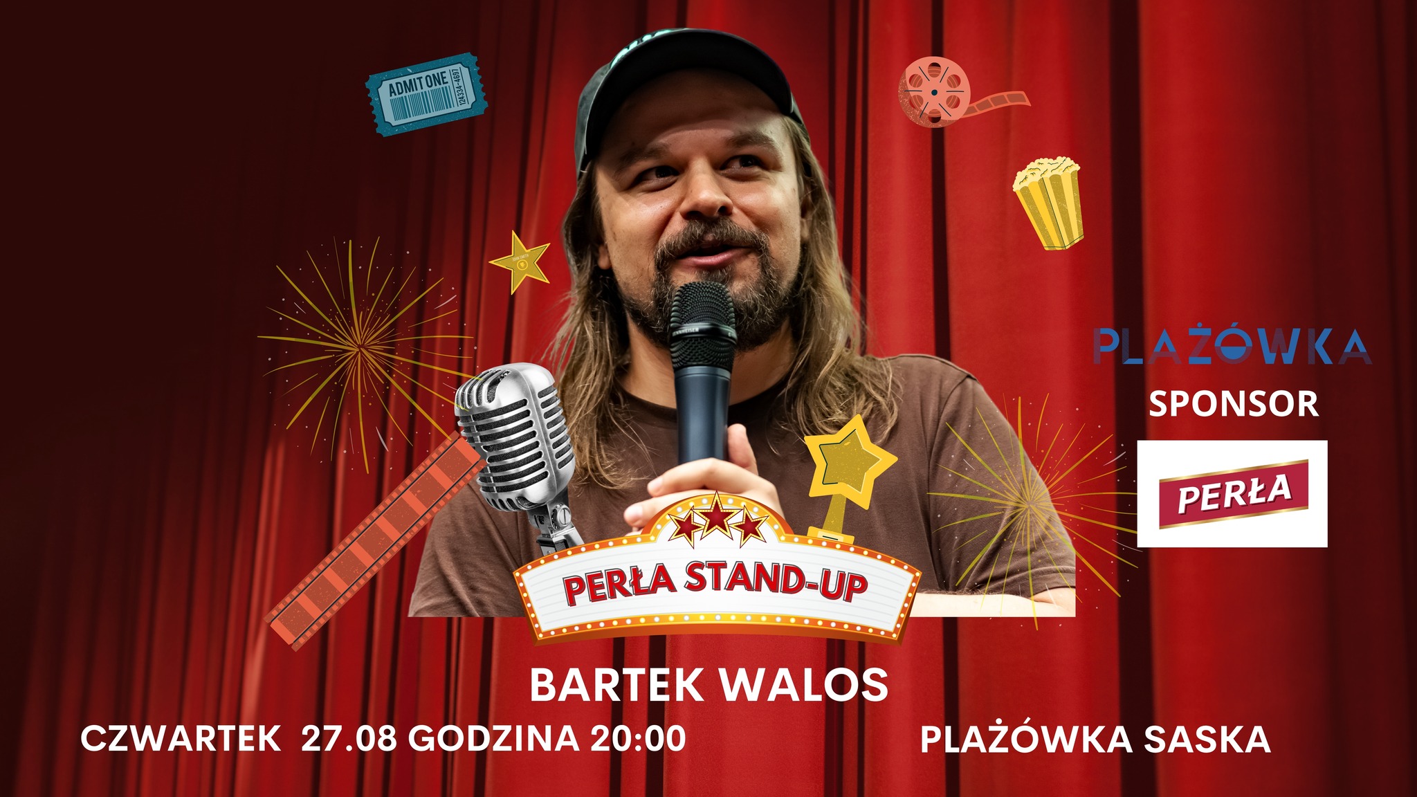 Perła Stand-up na plaży Saska! Bartek Walos