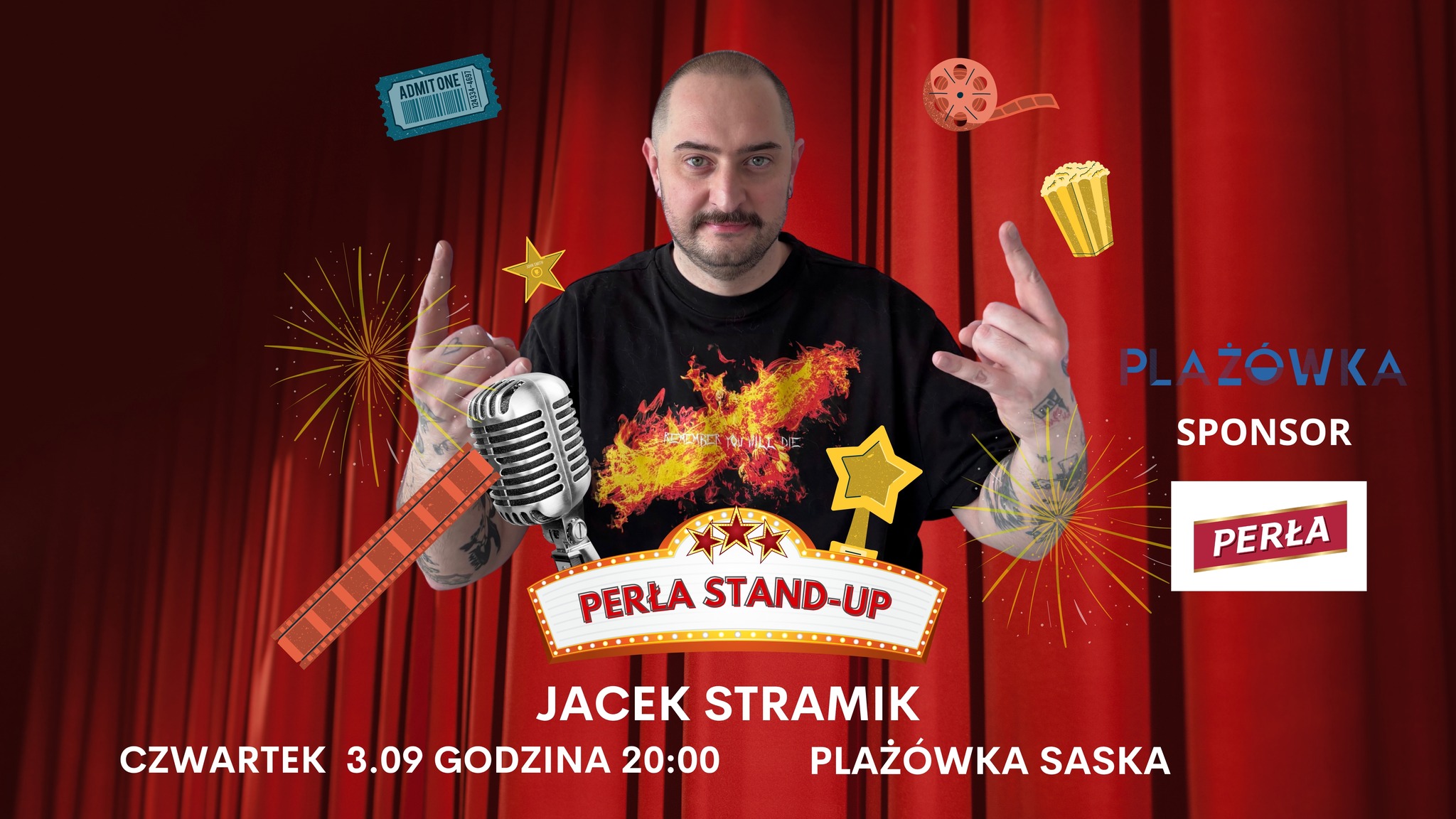 Perła Stand-up na plaży Saska! Jacek Stramik