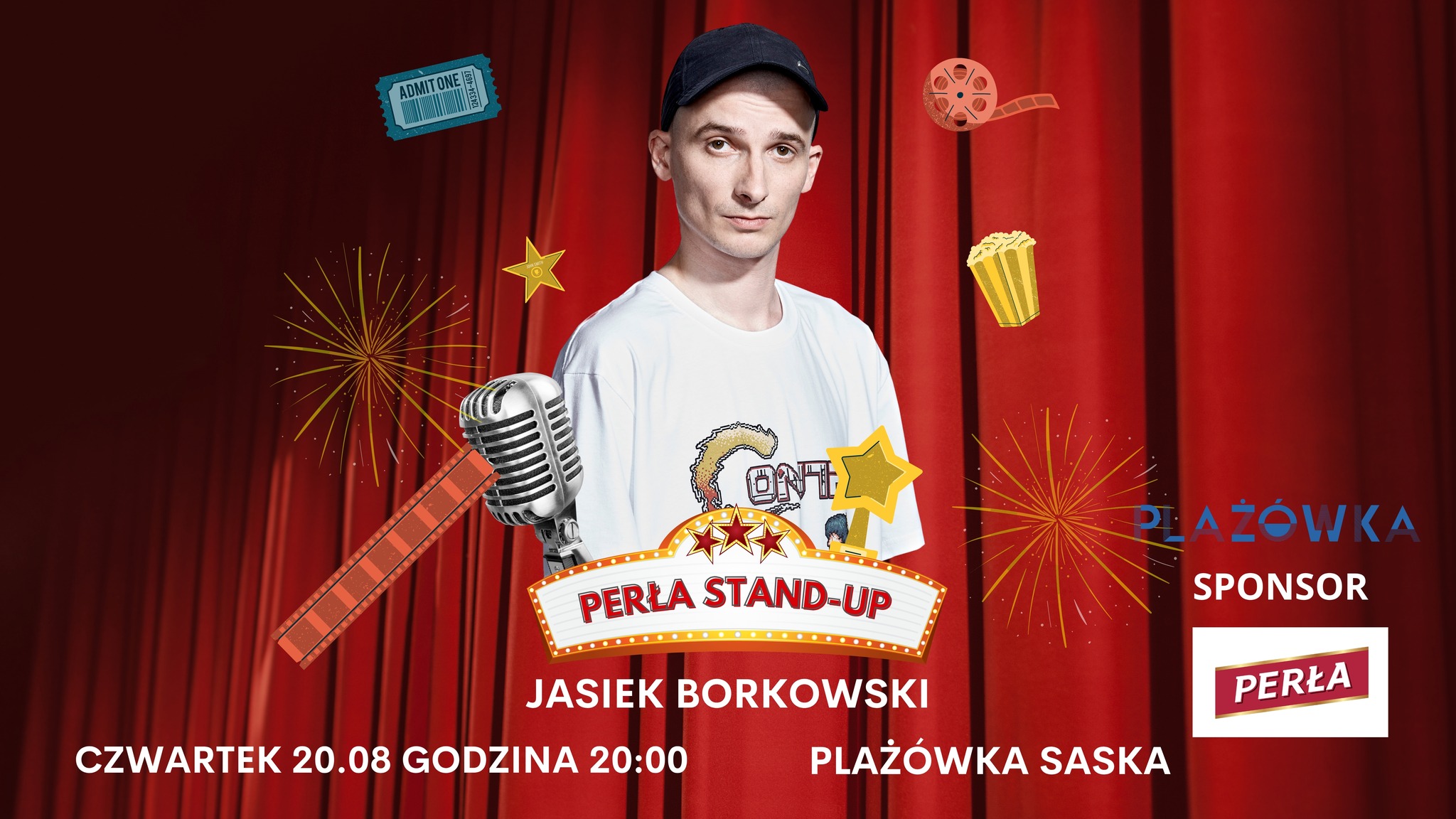 Perła Stand-up na plaży Saska! Jasiek Borkowski