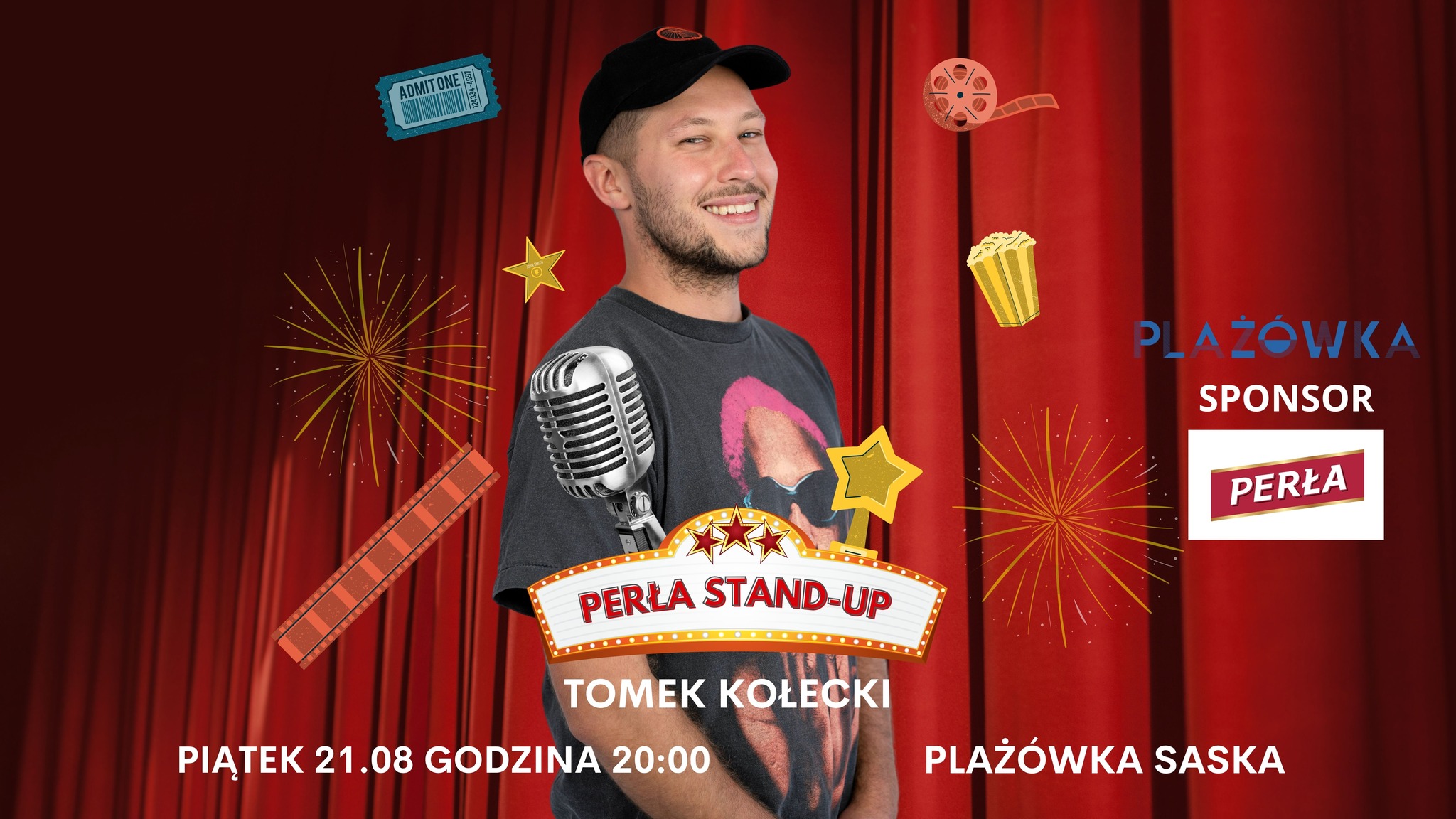 Perła Stand-up na plaży Saska! Tomek Kołecki