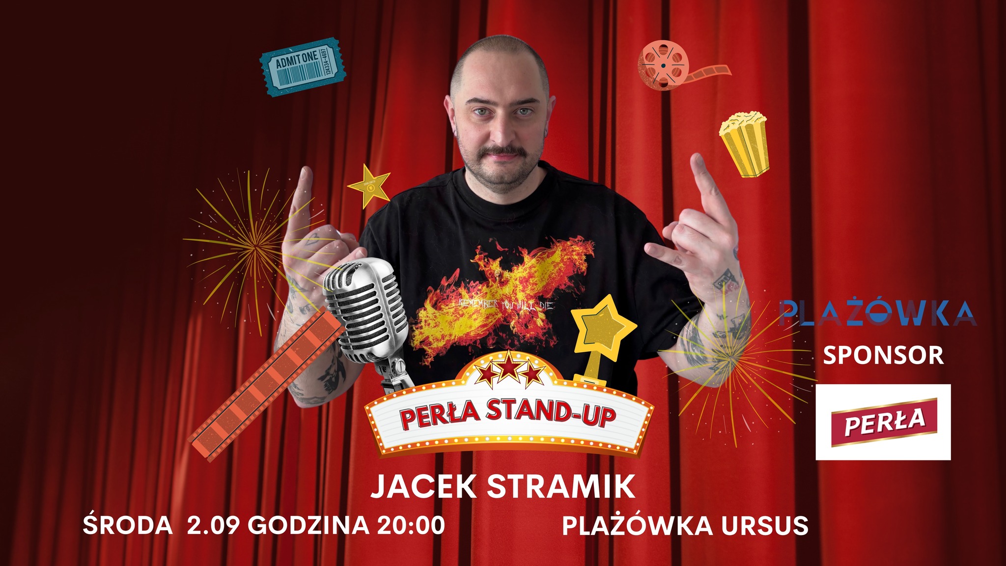 Perła Stand-up na plaży Ursus! Jacek Stramik | 2 września 2026 | Ur…