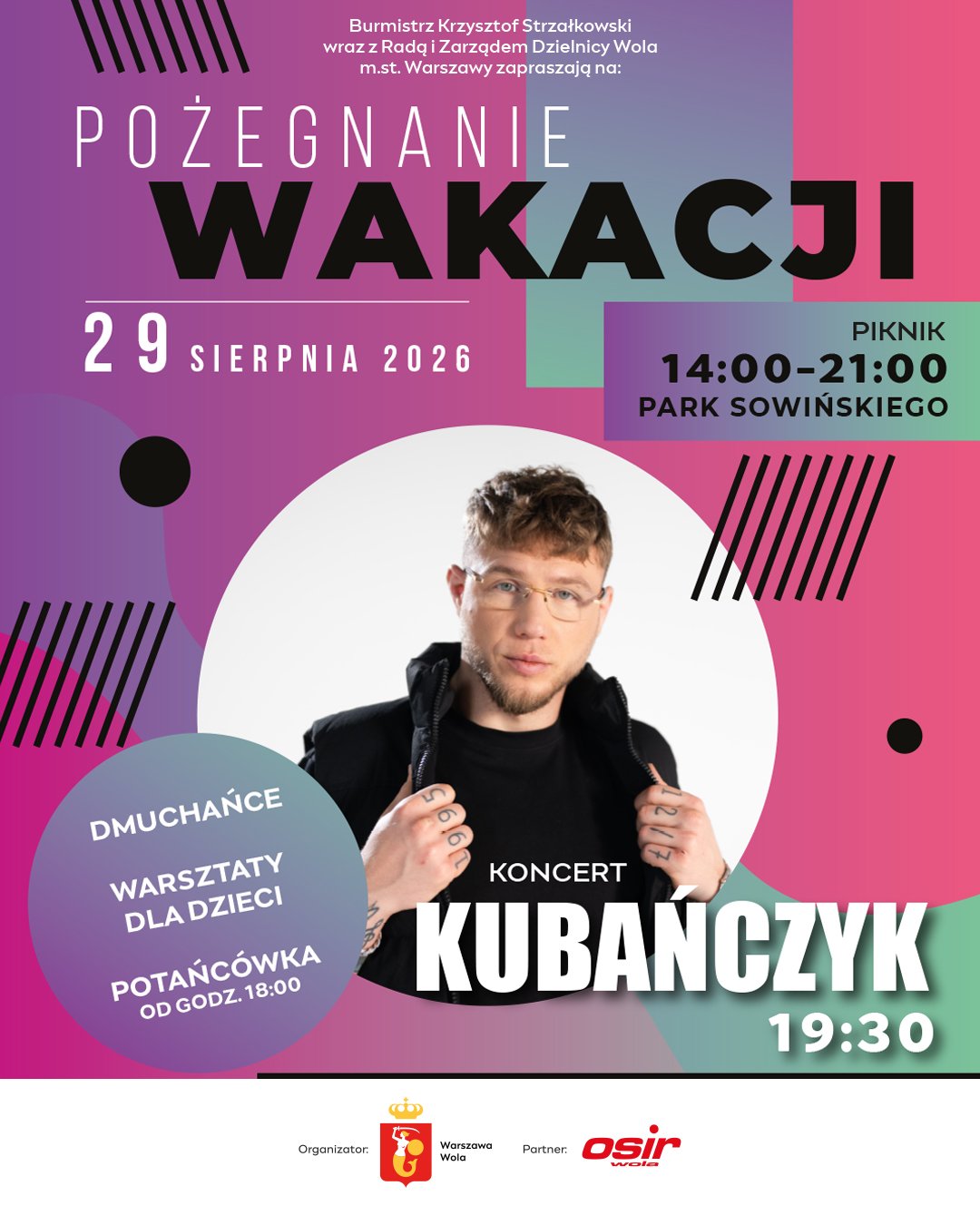 Piknik z okazji pożegnania wakacji i koncert Kubańczyka