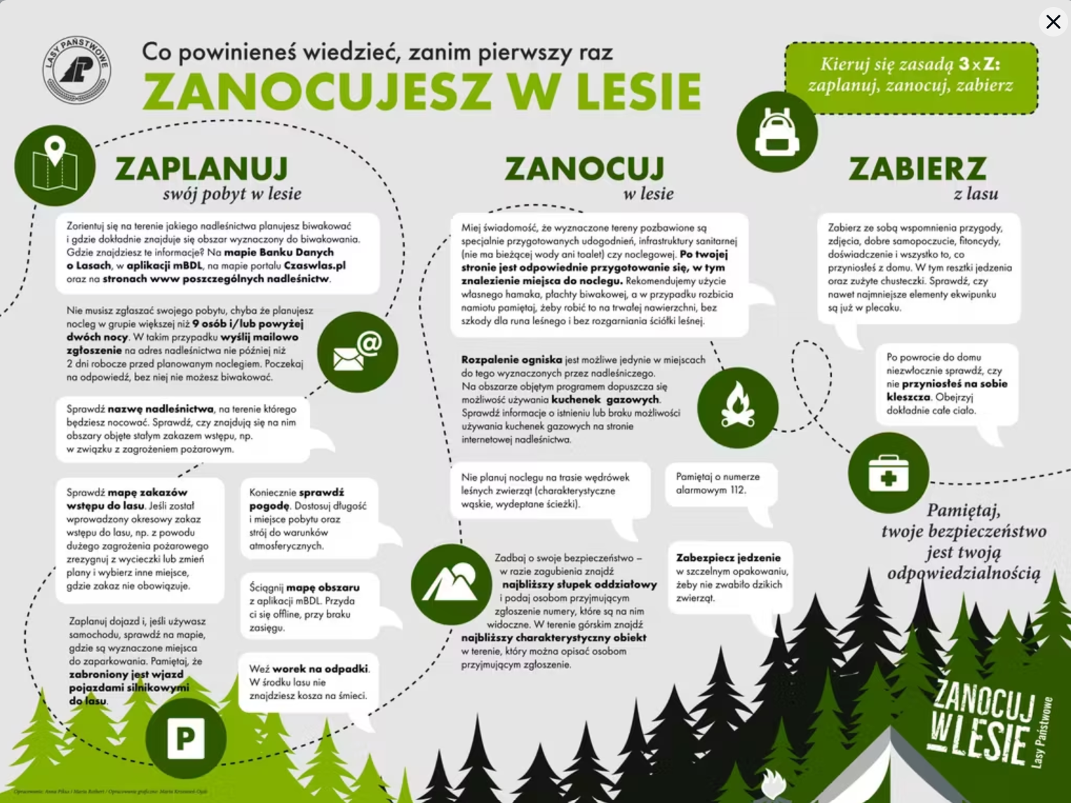Program zanocuj w lesie – darmowe i legalne nocowanie w Lasach Państwowych