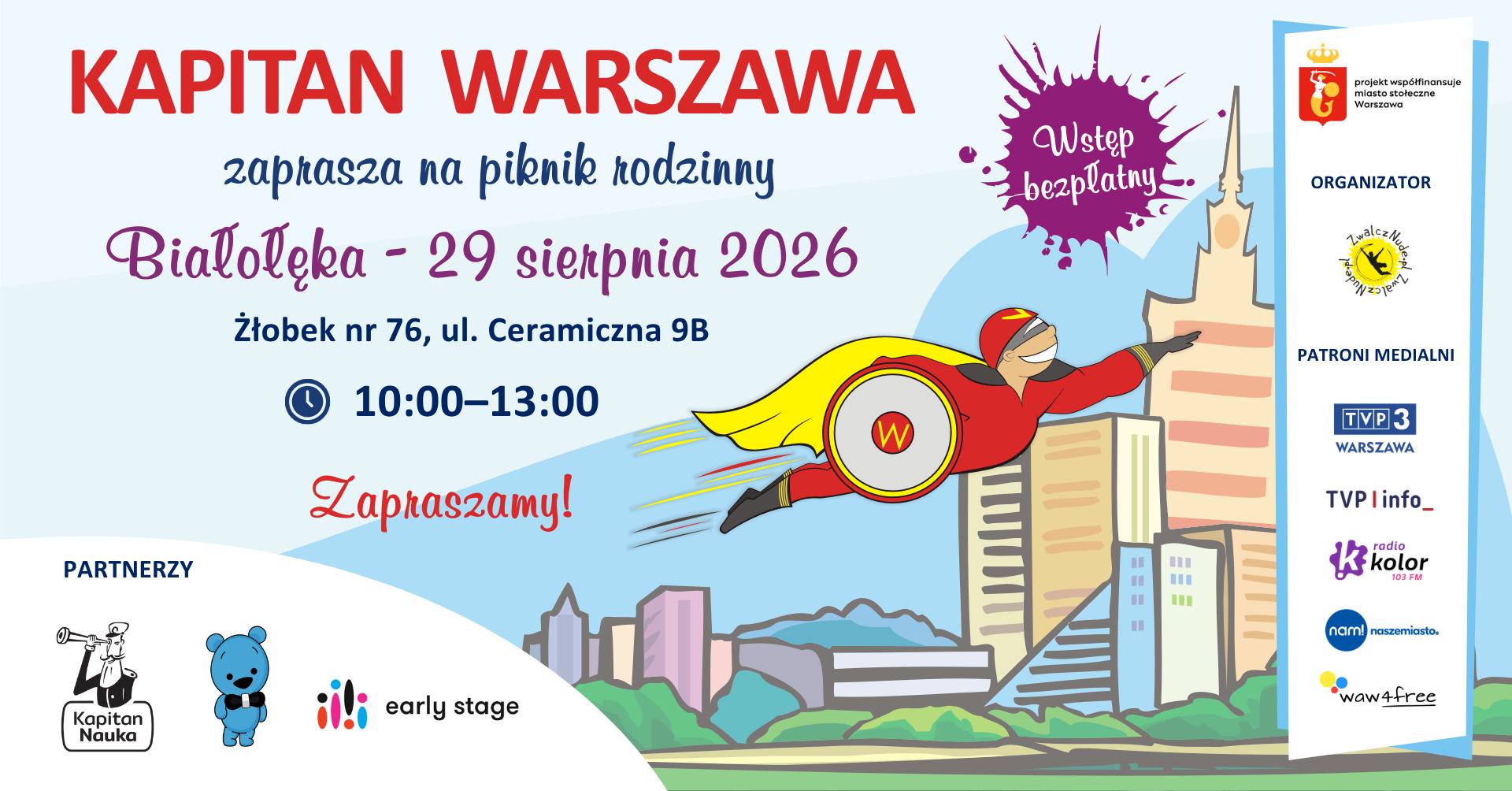 Rodzinny piknik z Kapitanem Warszawa na Białołęce