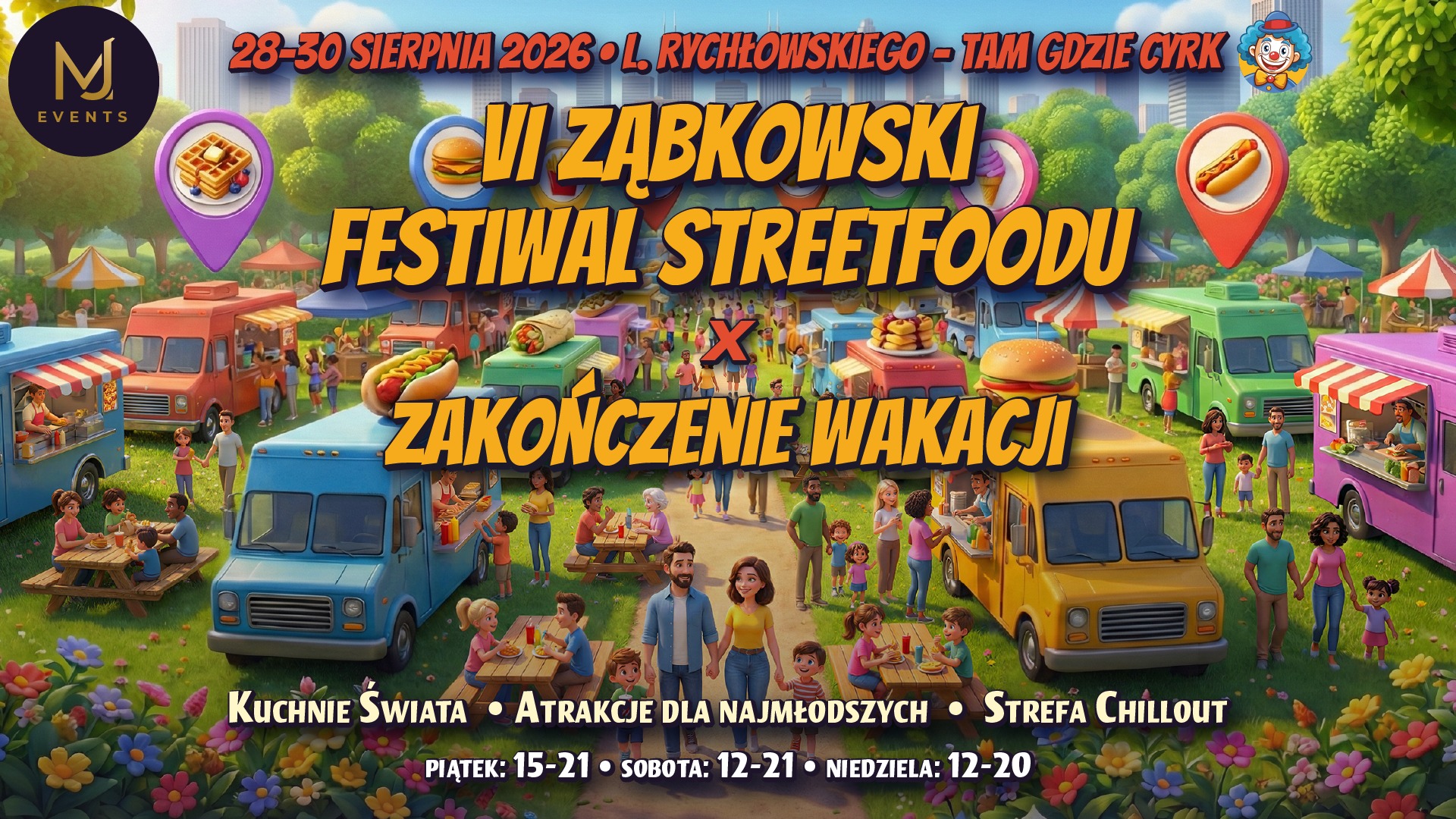 VI Ząbkowski Festiwal Streetfoodu x Zakończenie Wakacji