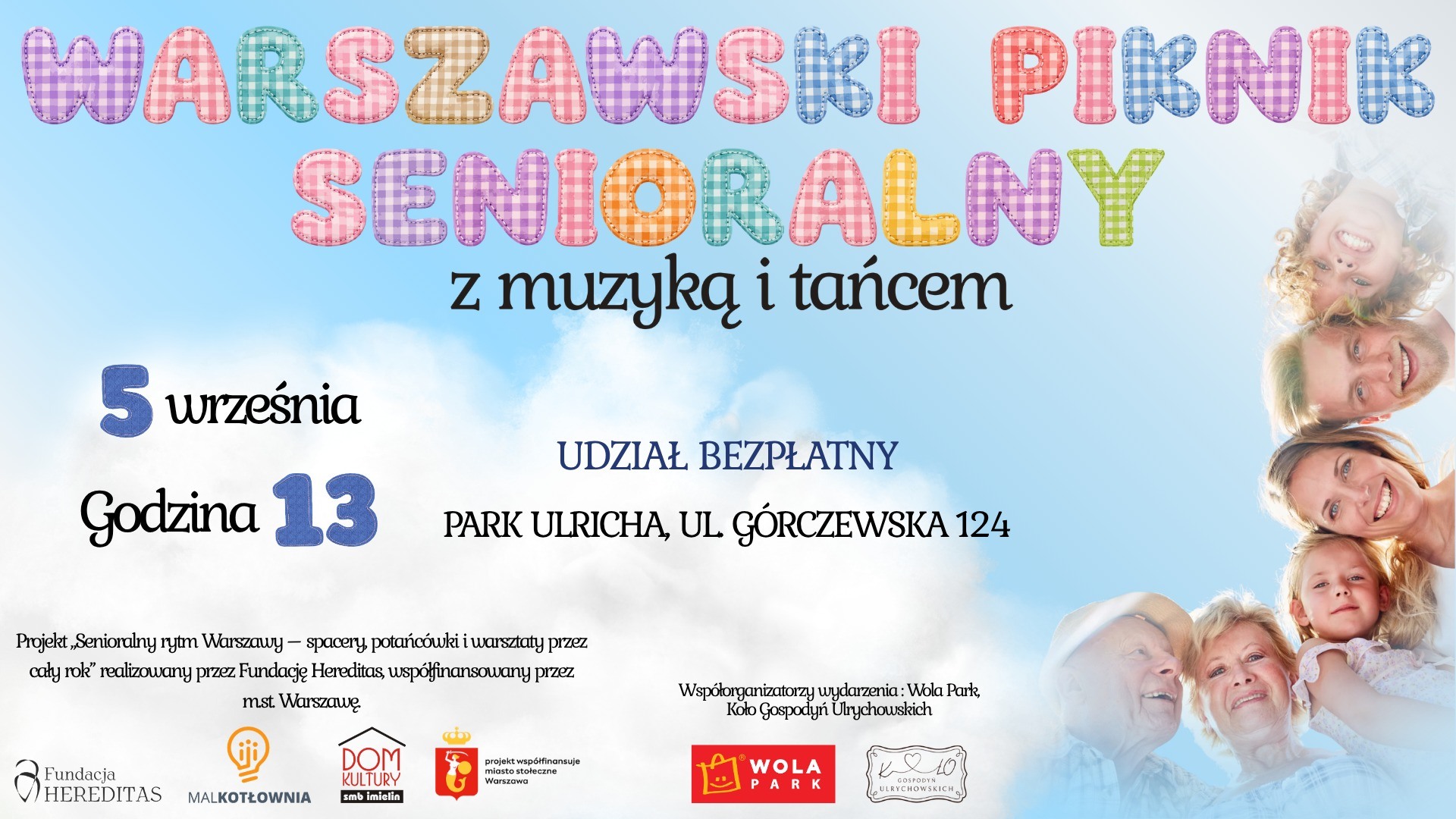 Warszawski Piknik Senioralny z muzyką i tańcem