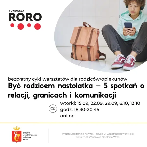 Być rodzicem nastolatka – cykl pięciu spotkań o relacji, granicach i komunikacji
