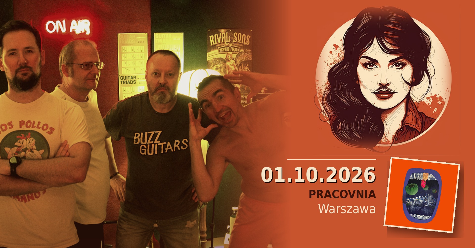 Chica Moustache (koncert + release party!)