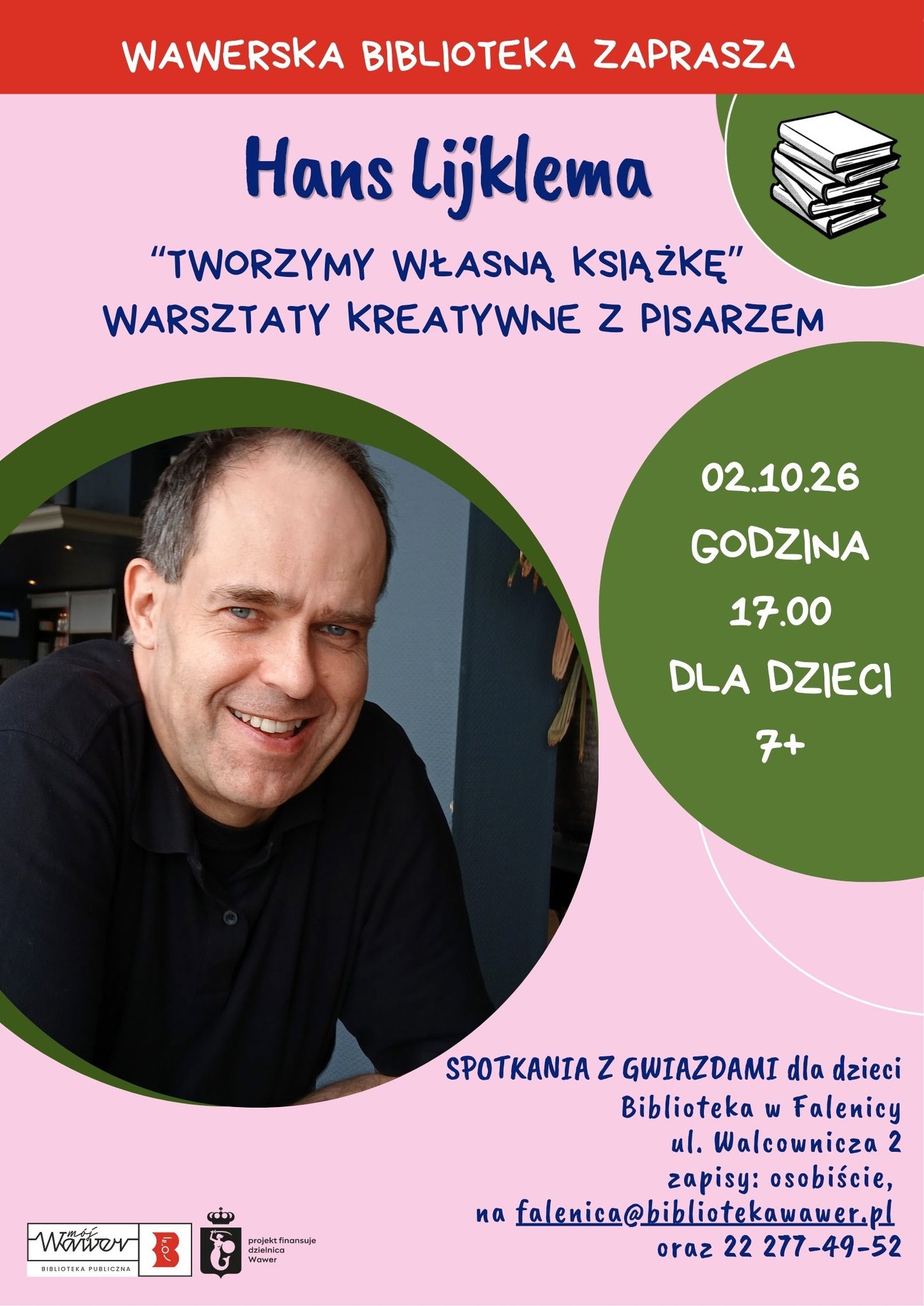 Hans Lijklema „Tworzymy własną książkę” – warsztaty artystyczne z pisarzem