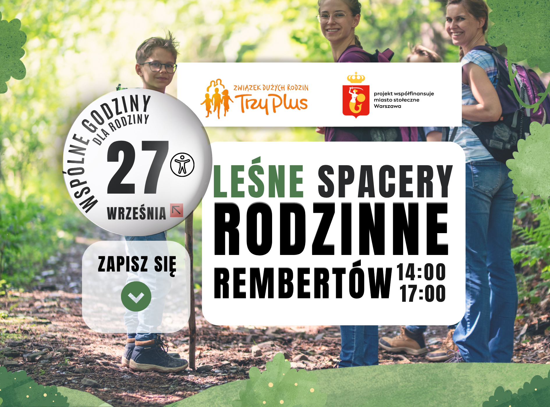 LEŚNE SPOTKANIA RODZINNE – REMBERTÓW. SPACER I OGNISKO