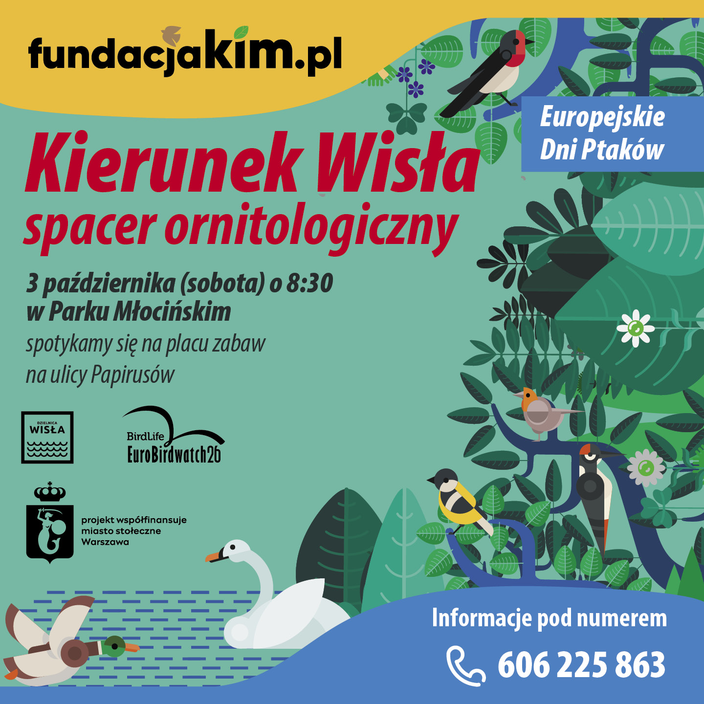 Spacer ornitologiczny – Europejskie Dni Ptaków 2026