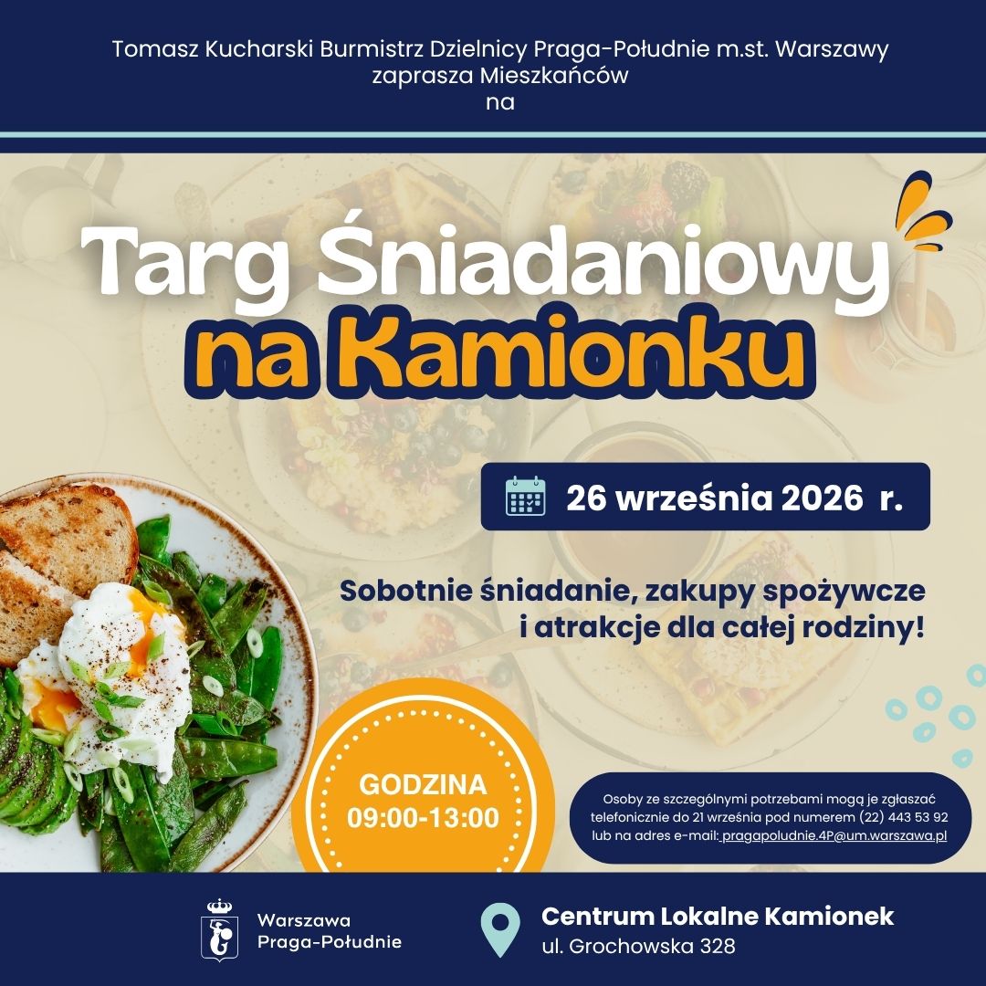 Targ śniadaniowy w Centrum Lokalnym Kamionek
