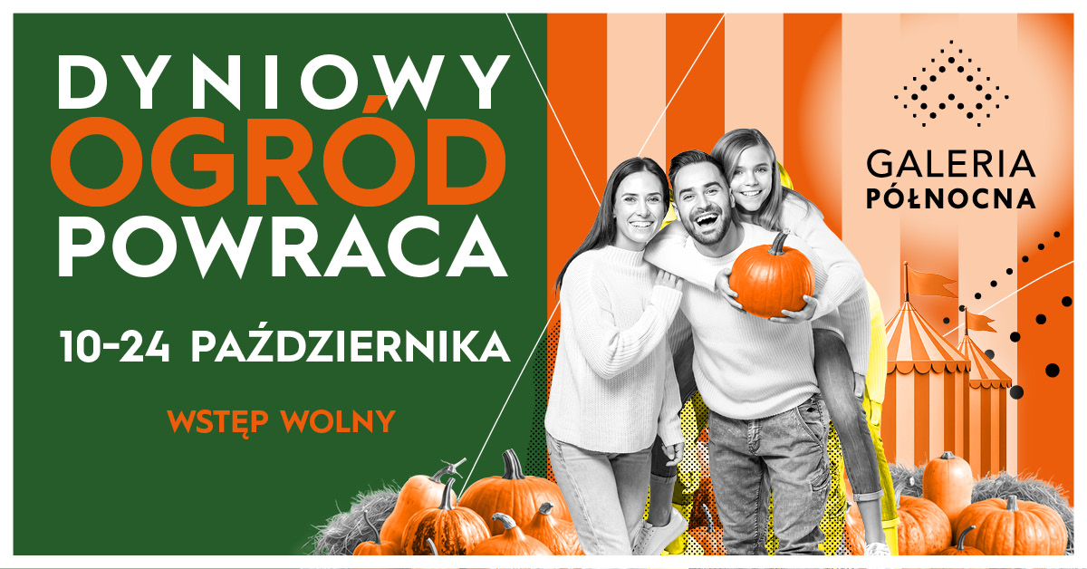 Dyniowy Lunapark w ogrodzie na dachu